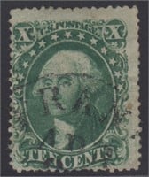 US Stamps #32 Used with APS certificate stating