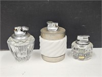 3 Table Lighters See Sizes
