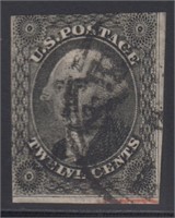 US Stamps #17 Used with APS certificate stating