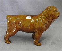 RW light brown glaze 9" bulldog