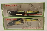 (2) 7 1/2" Chub Creek Fishing Lures w/OB's