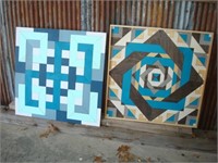 Two Painted Squares 2 x 2