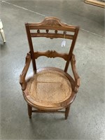 Victorian Walnut Cane Seat Cahir