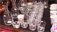 14 pieces of Titanic glassware including two