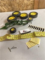 John Deere plow and miscellaneous