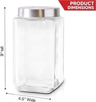 Glass Canisters for Kitchen   Large