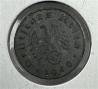 1940 GERMANY THIRD REICH  10 REICHSPFENNIG