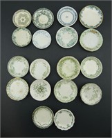 TRAY: APPROX. 18 GREEN & WHITE BUTTER PATS