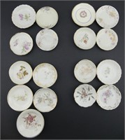 TRAY: APPROX. 17 FLORAL BUTTER PATS