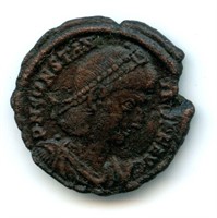 Ancient Roman Constantius II 348-351 AD Coin,