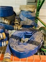 ROLLS OF MISC BLUE SUCTION WATER HOSE ASSEMBL