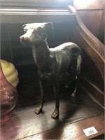 REPRODUCTION CAST IRON GREYHOUND STATUE