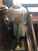 INDIAN PIERCED BRASS STANDARD LAMP