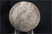 1780 Silver Thaler Restrike Coin
