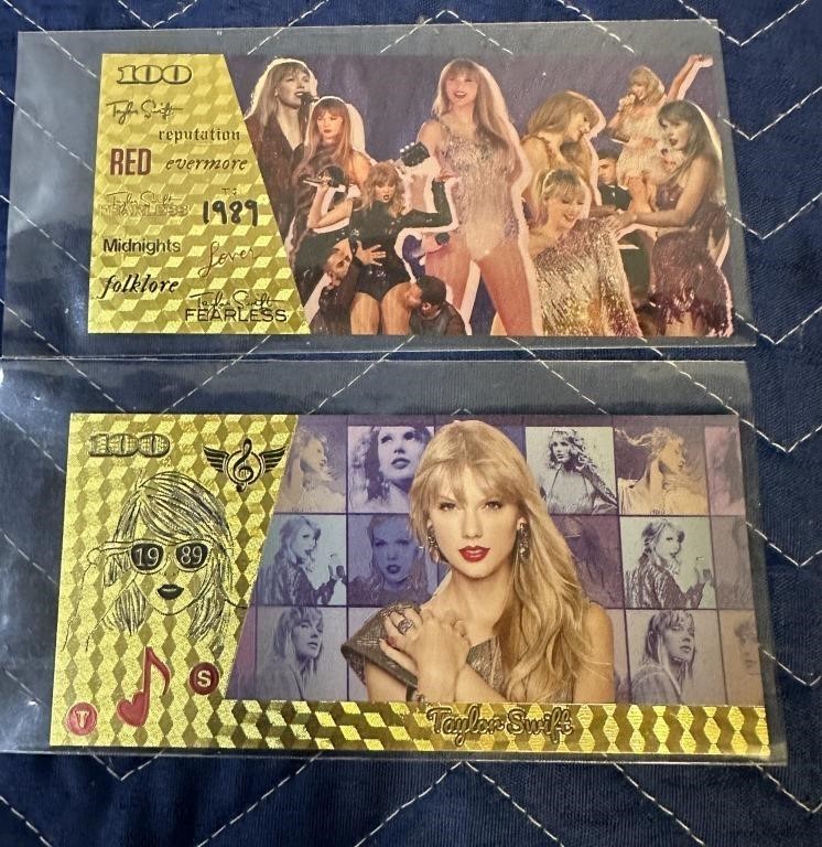 24KT GOLD FOIL NOTE COLLECTIBLE TAYLOR SWIFT