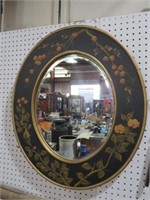 HAND PAINTED BEVELED WALL MIRROR