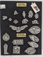 PEWTER PINS + COLLECTION