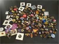 Large collection of vintage pins and brooches