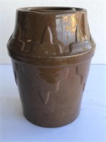 Vintage Brown Slip Stoneware Canning Jar