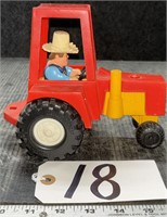1980 No. 331 Fisher-Price Farm Tractor Toy