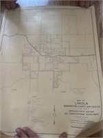 Map of Lincoln land survey
