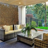 Cocoa Bamboo Reed Blind 72x72 in.