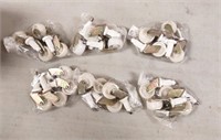 (New) 2 boxes- Total 50 pcs- Wheel Caster, White