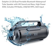 NEW Bluetooth Waterproof Tube Speaker w/ FM