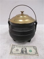 Cast Iron Smudge Pot Small Footed Cauldron w/