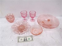 Madison P/U Only Lot of Vintage Pink Glassware