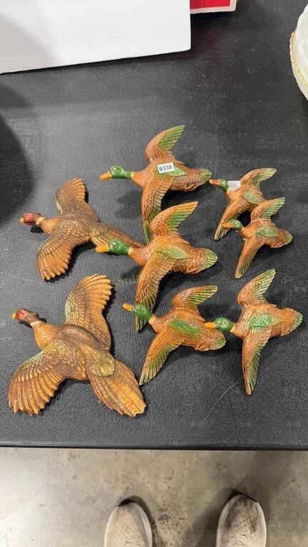 DECORATIVE WALL MOUNT DUCKS & PHEASANTS