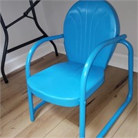 Child size metal chair