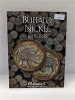 Nearly Complete 1913-38 Buffalo Nickel Book