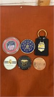 Honolulu police keychain commemorative coin World