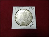 1879 Morgan Silver Dollar - MS60