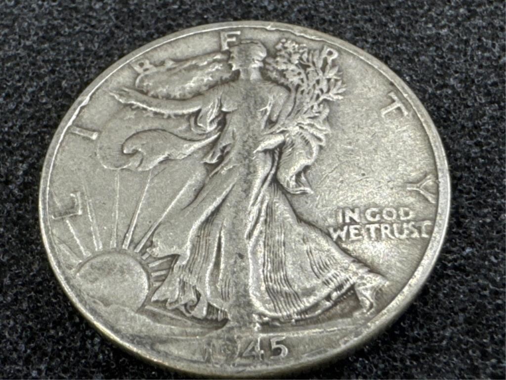 1945 Liberty Silver Half Dollar