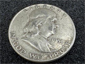 1951 Liberty Silver Half Dollar