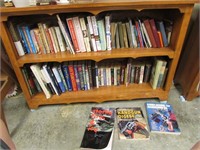 bookshelf & all books incl:gun books