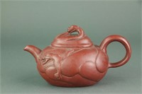 Chinese Zisha Teapot Signed Qian Kedi
