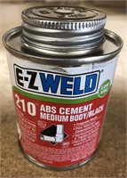 E-Z Weld 210 ABS cement medium body black bidding