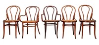 Thonet Bentwood and Caned Chairs,  5