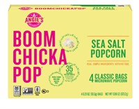 Angie's BOOMCHICKAPOP Microwave Popcorn Sea Salt