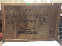 Wabasso Yarns packing Crate Lid 39" x 27"