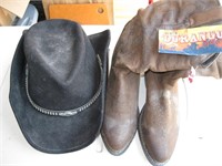 Harley Davidson Hat & Never Worn Durango Boots