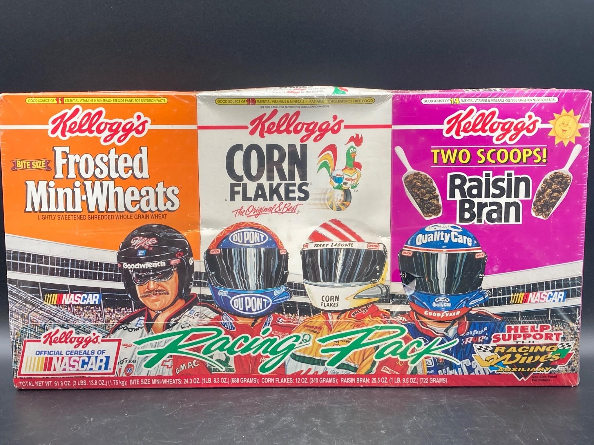 Vintage Kellogg’s Racing Pack Cereal Boxes