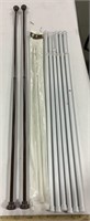 Lot of rods w/spring tension rod