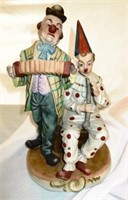 Pair Of  Musical Clowns Figurines
