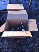 (3) boxes of bucket holders for calf huts