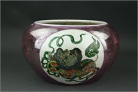 Chinese Famille Vert Porcelain Jar Kangxi MK