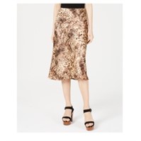$69 Size XS Cotton Candy Leopard-Print MIDI Skirt
